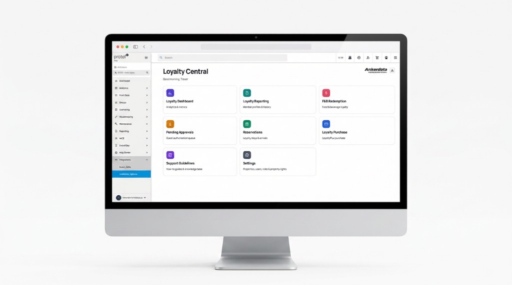 Loyalty Central embedded in Protel on desktop